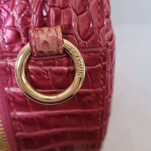 Brahmin Lane top handle Lotus canteen metallic leather handbag - Picture 4 of 15